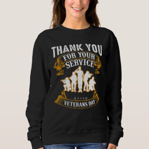 Sudadera Gracias Por Su Servicio Veteranos Day American