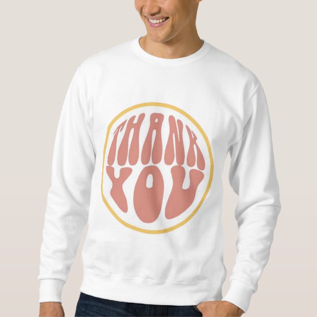 Sudadera Gracias Retro Groovy  (Anverso)