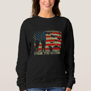 Sudadera Gracias Veteranos Combatiendo Boots Veter Flor De