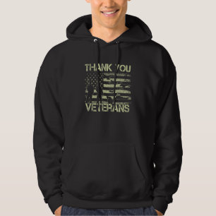 Sudadera Gracias Veteranos Combatiendo Boots Veter Flor De 