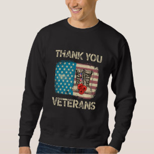 Sudadera Gracias Veteranos Por Los Patriotas Del Día De Los