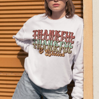 Sudadera Gracias Y Benditas Camisas, Acción De Gracias Fami