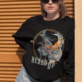 Sudadera Graciosa acuarela Testigos espeluznantes Broom Hal