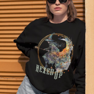 Sudadera Graciosa acuarela Testigos espeluznantes Broom Hal