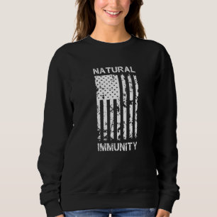 Sudadera Graciosa Anti Vacuna Inmunidad Natural Libertad Mé