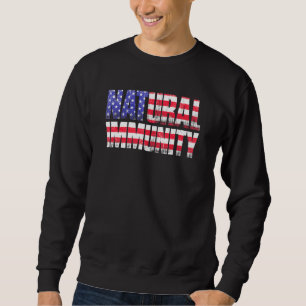 Sudadera Graciosa Anti Vacuna Inmunidad Natural Libertad Mé