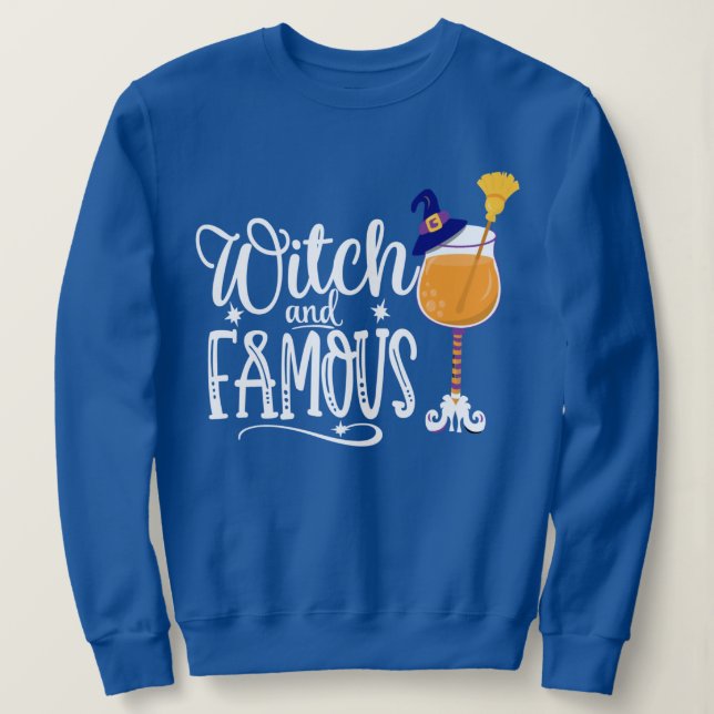 Sudadera Graciosa Bruja Halloween Hoodie, Hipster de moda (Anverso del diseño)