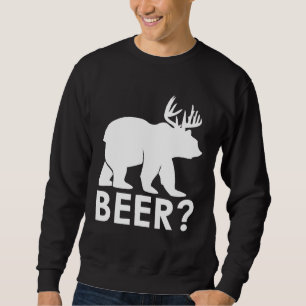 Sudadera Graciosa cacería de osos de cerveza, senderismo de