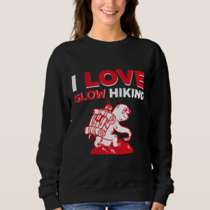 Sudadera Graciosa caminata lenta animal perezosa