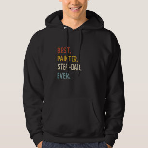 Sudadera Graciosa camiseta de papá mejor pintor Step-Dad si