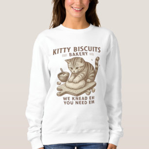 Sudadera Graciosa camiseta de pastelería de Kitty Biscuits