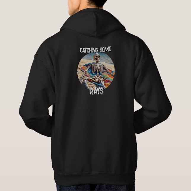 Sudadera Graciosa Captura De Algunos Rays Camiseta De Skele (Reverso)