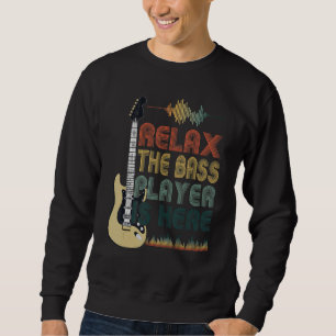 Sudadera Graciosa Cita De Guitarra De Bass Relájese El Juga