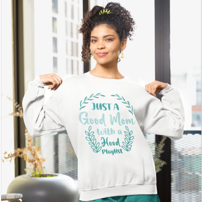 Sudadera Graciosa cita de mamá engaña sarcástico regalo de  (Joke mom quote trendy, modern typography gift idea. )