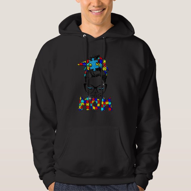 Sudadera Graciosa conciencia de autismo mamá juguetes lindo (Anverso)