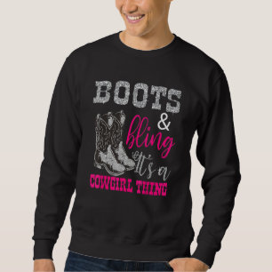 Sudadera Graciosa Cowgirl Boots balanceando a las mujeres e