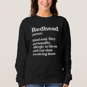 Sudadera Graciosa definición de pelirrojos Ginger Red Hair