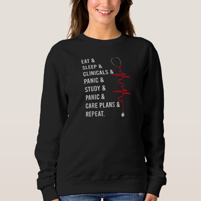 Sudadera Graciosa enfermera de la escuela de enfermería Rag (Anverso)