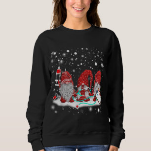 Sudadera Graciosa enfermera Gnomes Santa Navidades Enfermer