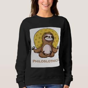 Sudadera Graciosa eslogan filosófica meditadora