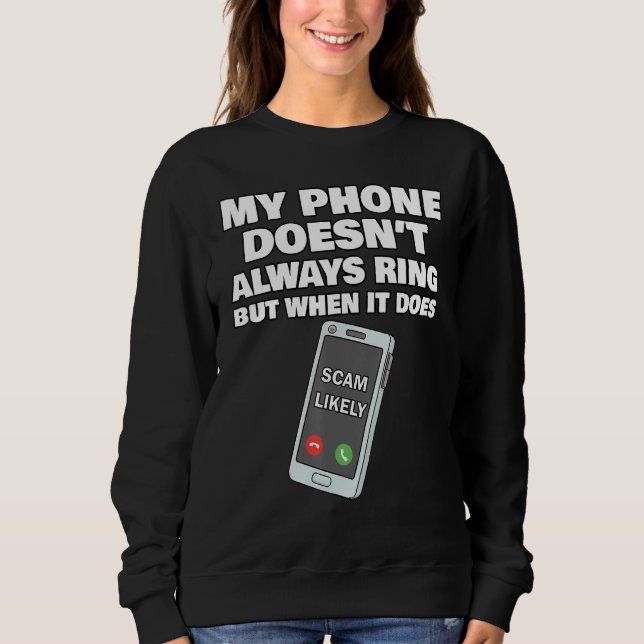 Sudadera Graciosa estafa que probablemente llame a Meme Ado (Anverso)