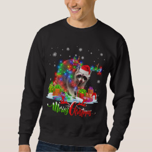 Sudadera Graciosa familia de Fiestas Raccoon Animal Merry C