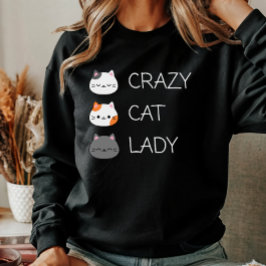 Sudadera Graciosa Gato Cato Mamá Loca Gente Mujer