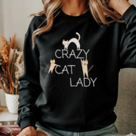 Sudadera Graciosa Gato Cato Mamá Loca Gente Mujer