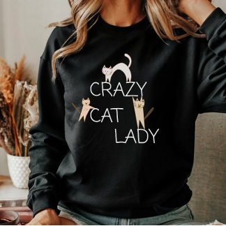 Sudadera Graciosa Gato Cato Mamá Loca Gente Mujer