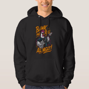 Sudadera Graciosa Guitarra Eléctrica Hen Bawk Y Gafas De So