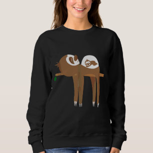 Sudadera Graciosa Invitación del embarazo en Sloth