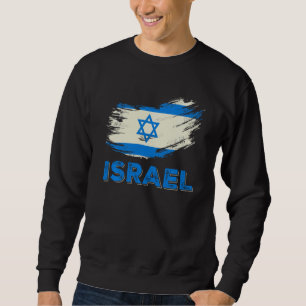 Sudadera Graciosa judía con la bandera israelí