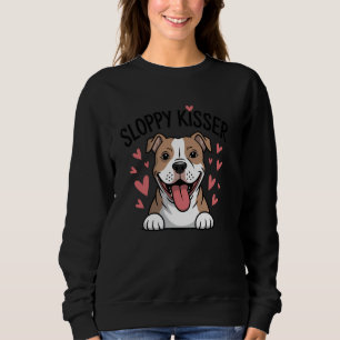 Sudadera Graciosa madre de pitbulls besadora Pitbull Perro 