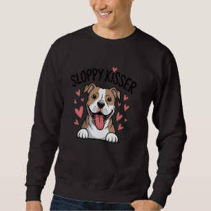 Sudadera Graciosa madre de pitbulls besadora Pitbull Perro 