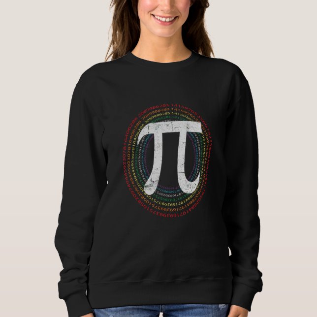 Sudadera Graciosa Matemática Pi 3 14 Símbolo de matemáticas (Anverso)