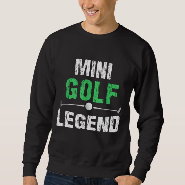 Sudadera Graciosa Minigolf Mini Golf Legend Golfer Gi (Anverso)
