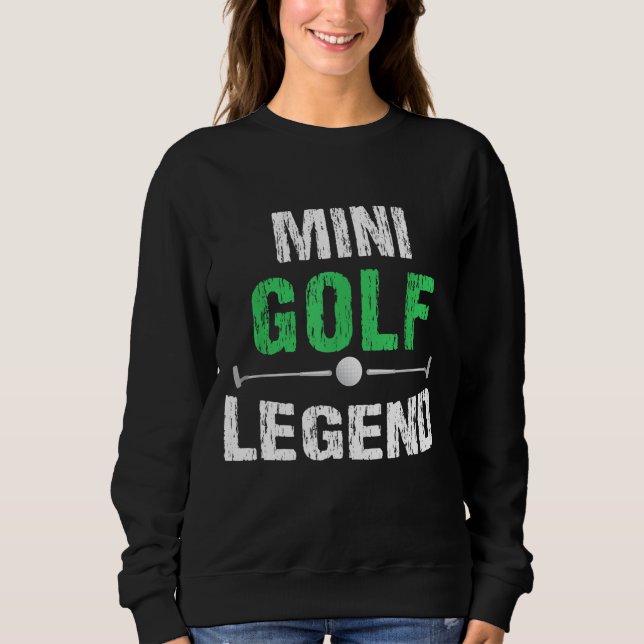 Sudadera Graciosa Minigolf Mini Golf Legend Golfer Gi (Anverso)
