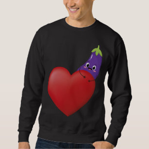 Sudadera Graciosa Oberenjena Con Vega Vegetable De Fruta De