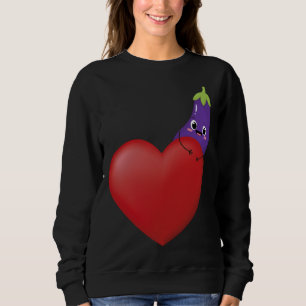 Sudadera Graciosa Oberenjena Con Vega Vegetable De Fruta De