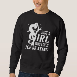 Sudadera Graciosa Patinaje Sobre Hielo Para Chicas Mujeres