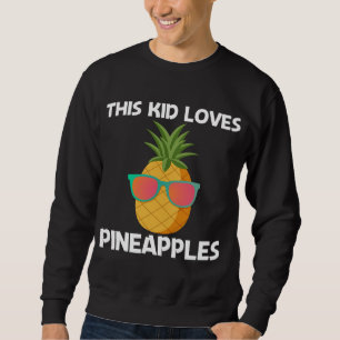 Sudadera Graciosa Piña Para Niños Niños Gafas De Sol De Ver