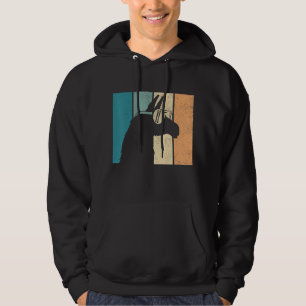 Sudadera Graciosa Retro Llama Alpaca Cabeza Mujeres Bo