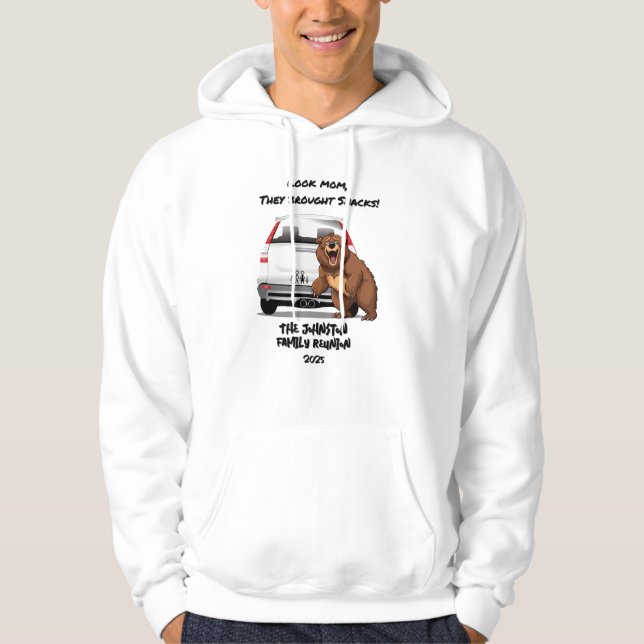 Sudadera Graciosa Reunión Personalizada de la Familia de Os (Anverso)