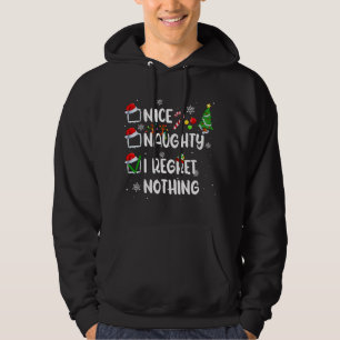 Sudadera Graciosa traviesa, me arrepiento de nada Navidades