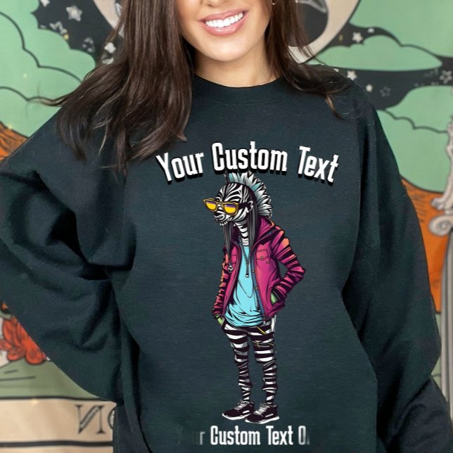 Sudadera Graciosa y elegante moda de los animales de cebra (Subido por el creador)