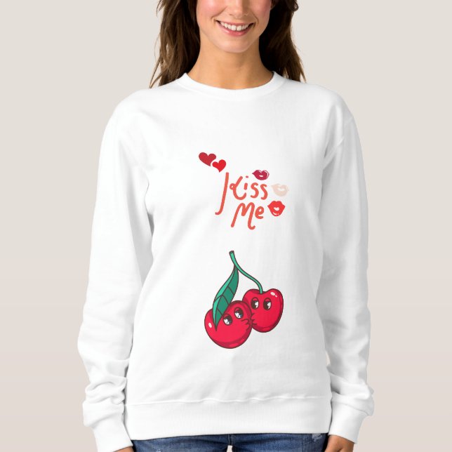 Sudadera Graciosas cerezas enamoradas" Let T-Shirt (Anverso)