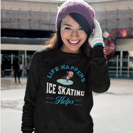 Sudadera Graciosas Mujeres Patinando Hielo