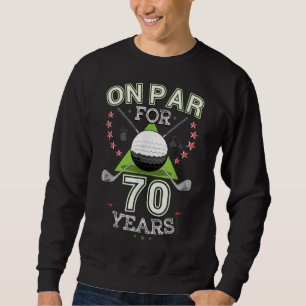 Sudadera Gracioso 70 cumpleaños de golfista en la cárcel po