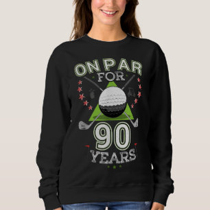 Sudadera Gracioso 90 cumpleaños de golfista en la cárcel po