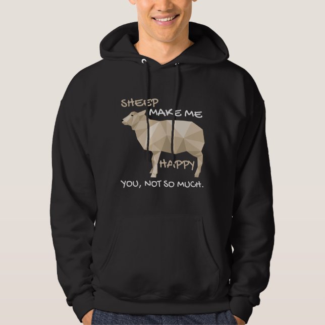 Sudadera Gracioso agricultor de ovejas cebador (Anverso)